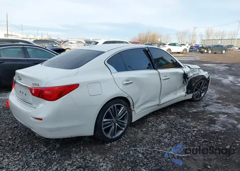 2014 Infiniti Q50 Sport from USA, damaged, VIN JN1BV7AR9EM706810